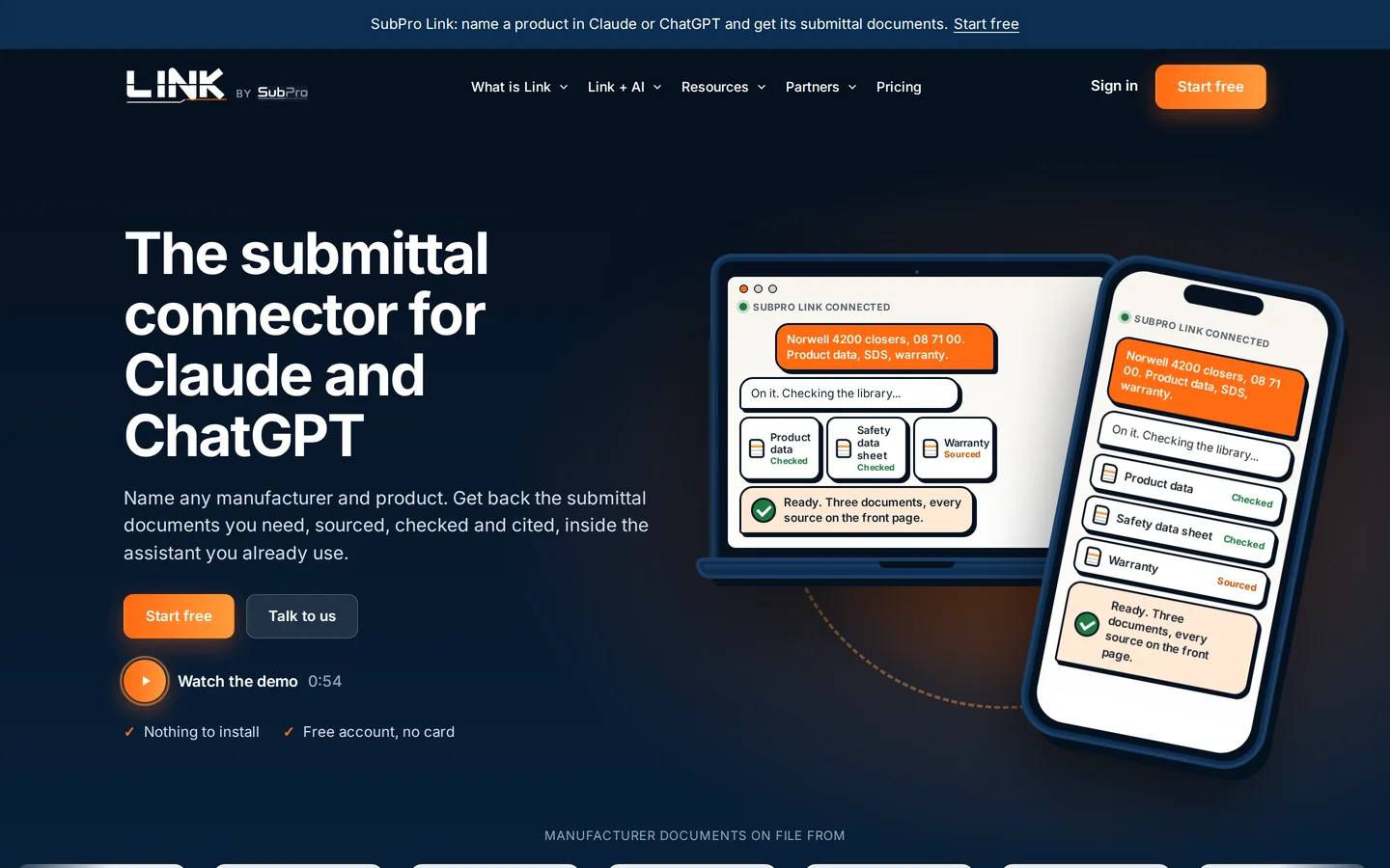 The Link for the whole project team section