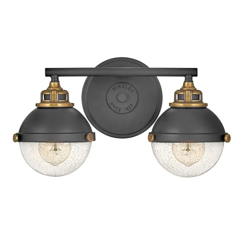 Fletcher Small Two Light Vanity 5172BK