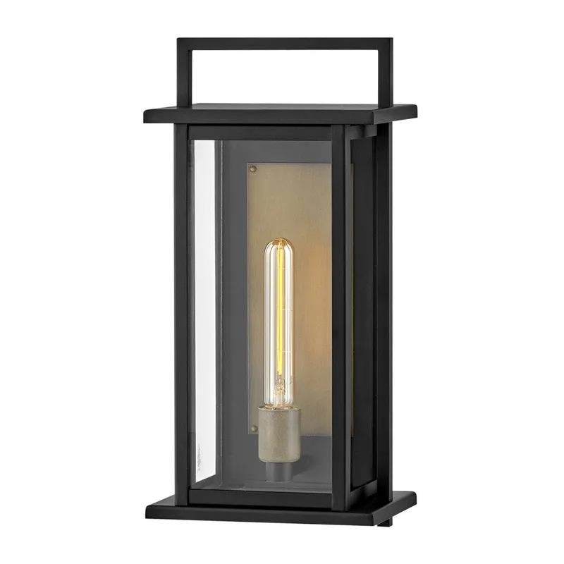 Langston Medium Wall Mount Lantern 24024BK