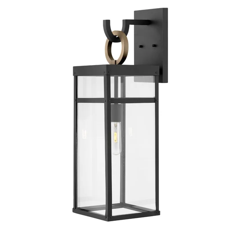 Porter Large Wall Mount Lantern 2805BK-LL