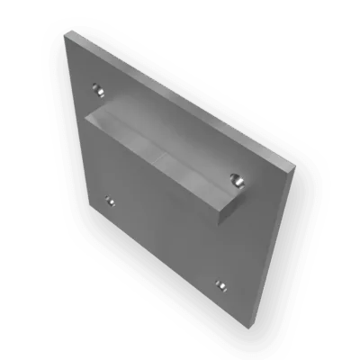 (Anchor Plates) Flat Plate with Toebar and Holes (742)