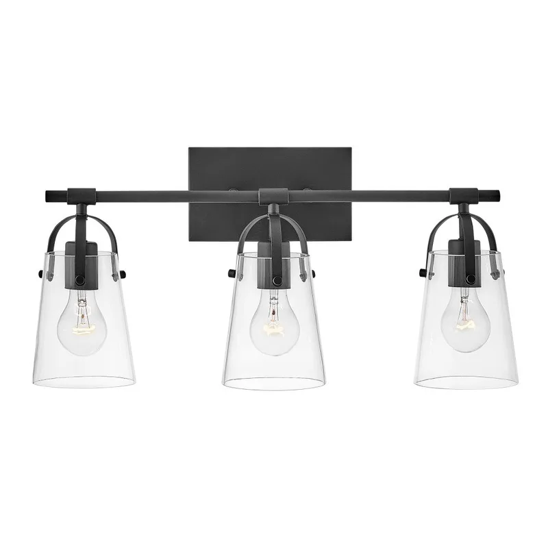 Foster Medium Three Light Vanity 5133BK