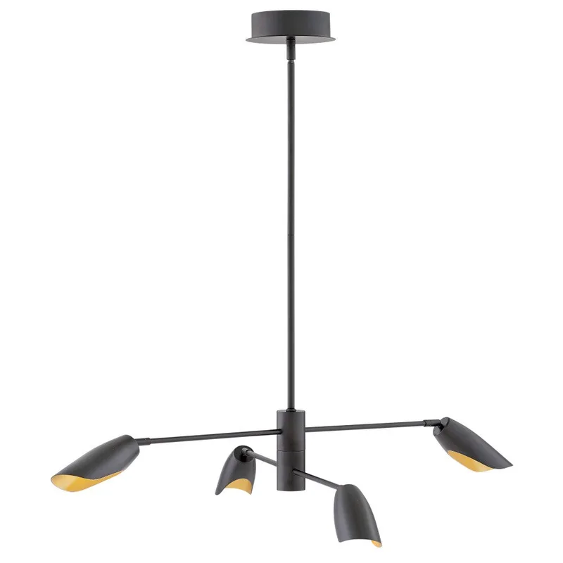 Bowery Large Adjustable Convertible Single Tier Chandelie FR35804BLK