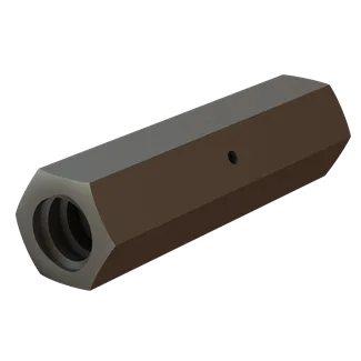 B12AC - D/R Thread Hex Coupler