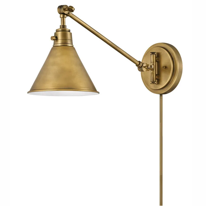 Arti Medium Swing Arm Single Light Sconce 3690HB