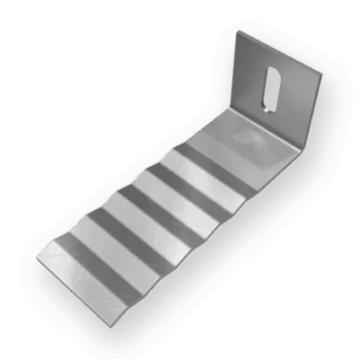 Corrugated L-Anchor With Slot (340-B)