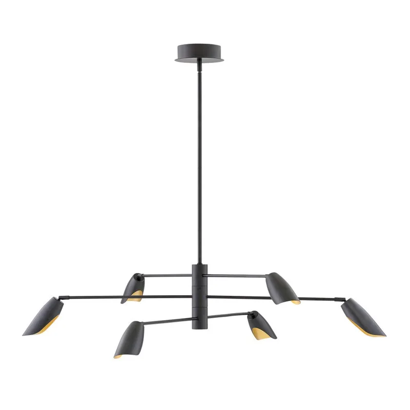 Bowery Large Adjustable Convertible Multi Tier Chandelier FR35806BLK