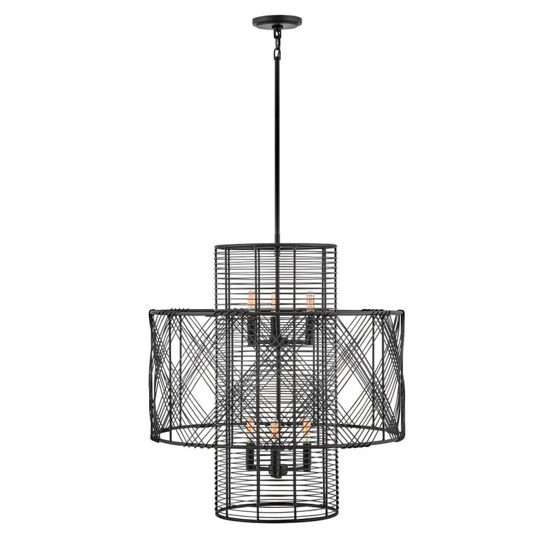 Nikko Medium Multi Tier Chandelier 41065BLK