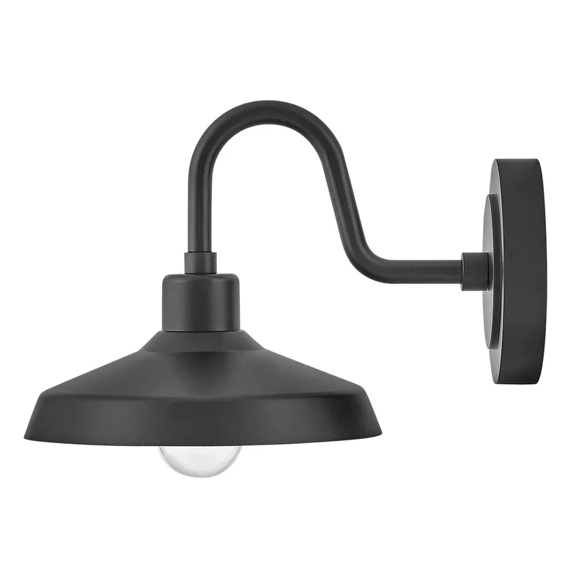 Forge Small Wall Mount Barn Light 12076BK