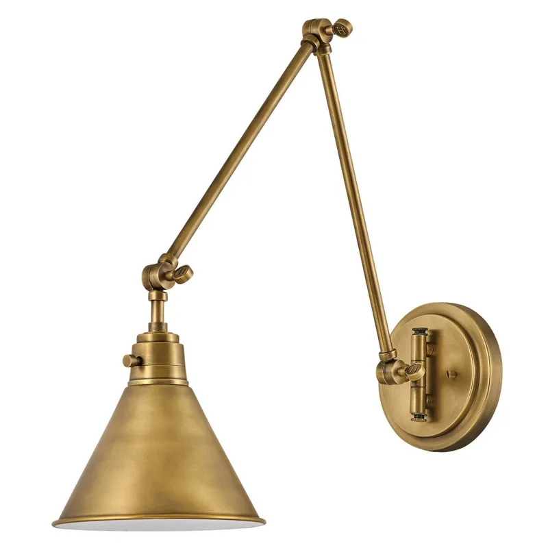 Arti Medium Swing Arm Single Light Sconce 3692HB