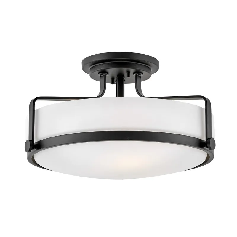 Harper Medium Semi-Flush Mount 3643BK