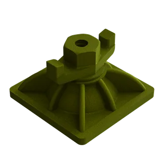 B12ASW - D/R Swivel Wing Nut